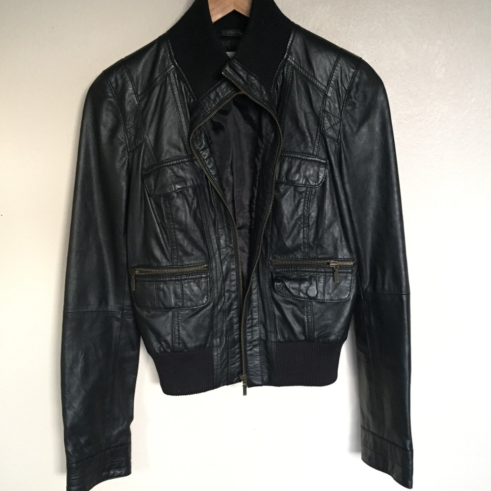Zara leather jacket